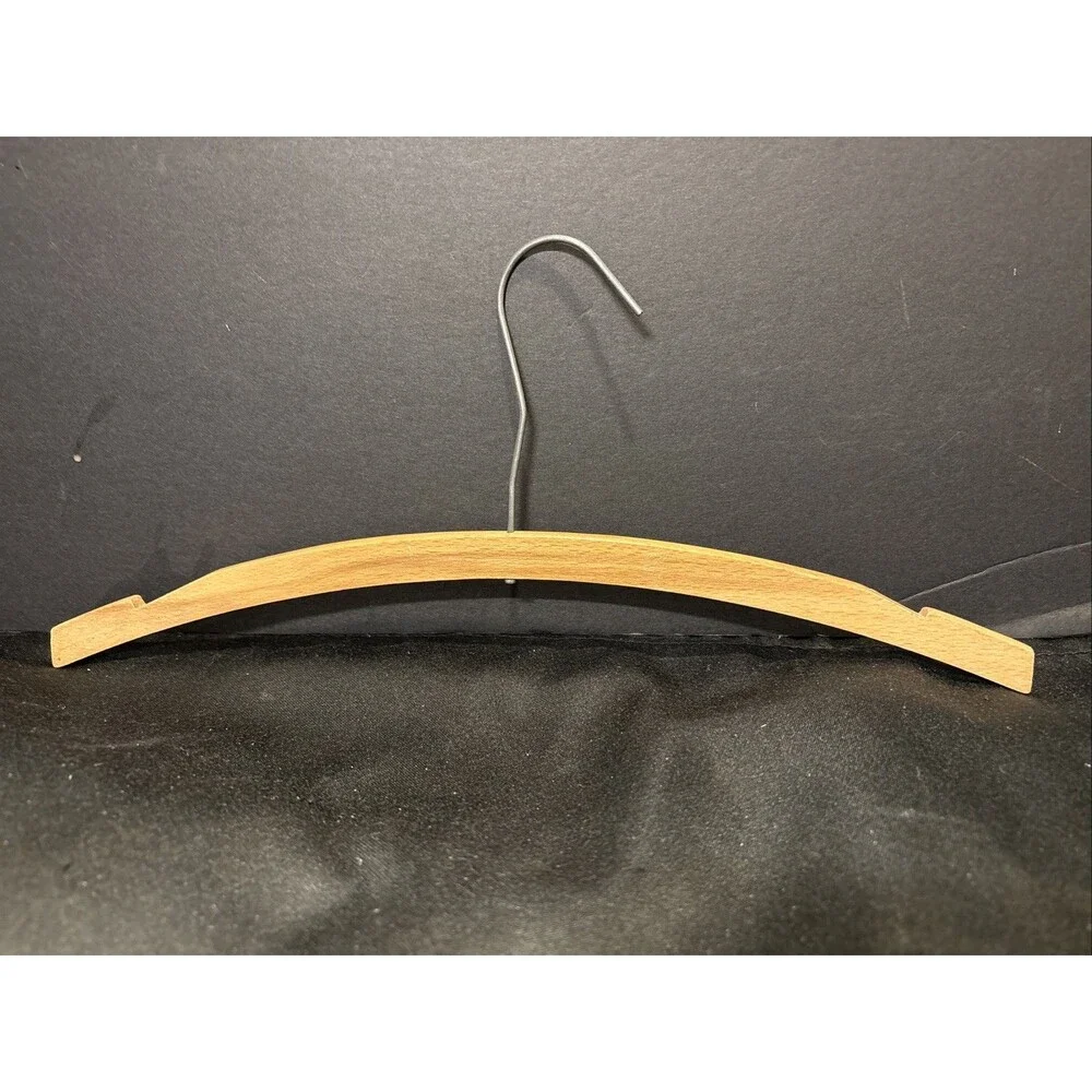 Lot of 3 Vintage Adult Size Wooden Hangers with 2 Different Kinds Wood Hangers